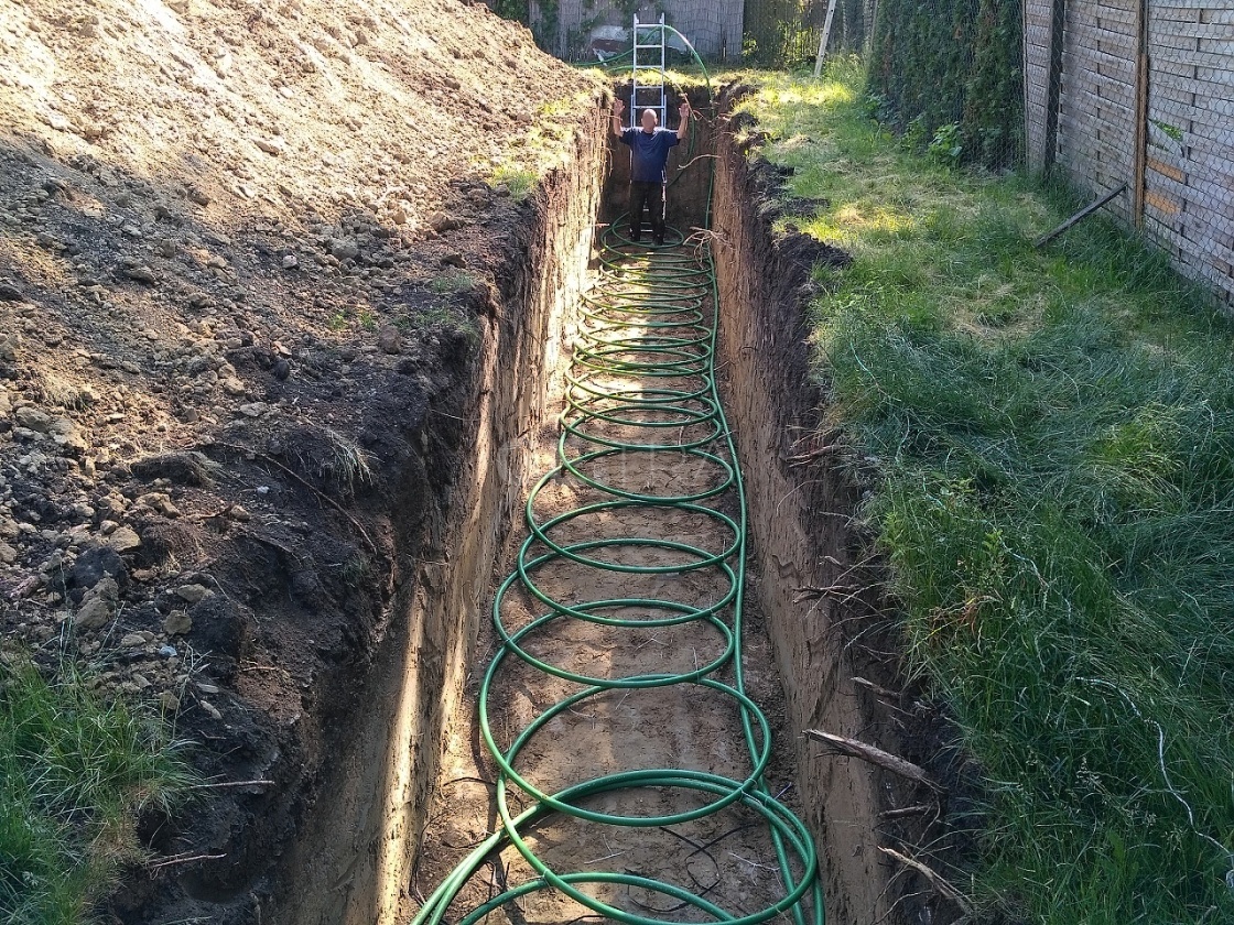 Slinky kolektory v rýze